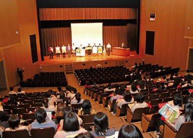 2016年5月24日に千葉県教育会館新館（同県千葉市）で開催された「2016年ベルマーク運動説明会」に出展