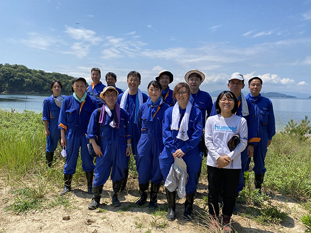 2021-5-28-29 「柚の浜」荒廃地の整備 雑草等の除去作業8