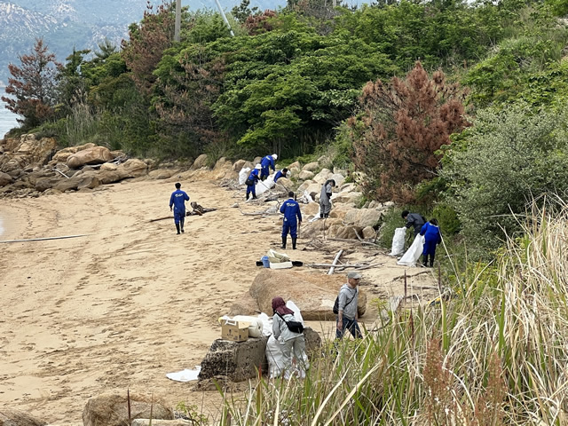 【横引ヶ浜】海岸のゴミの様子3